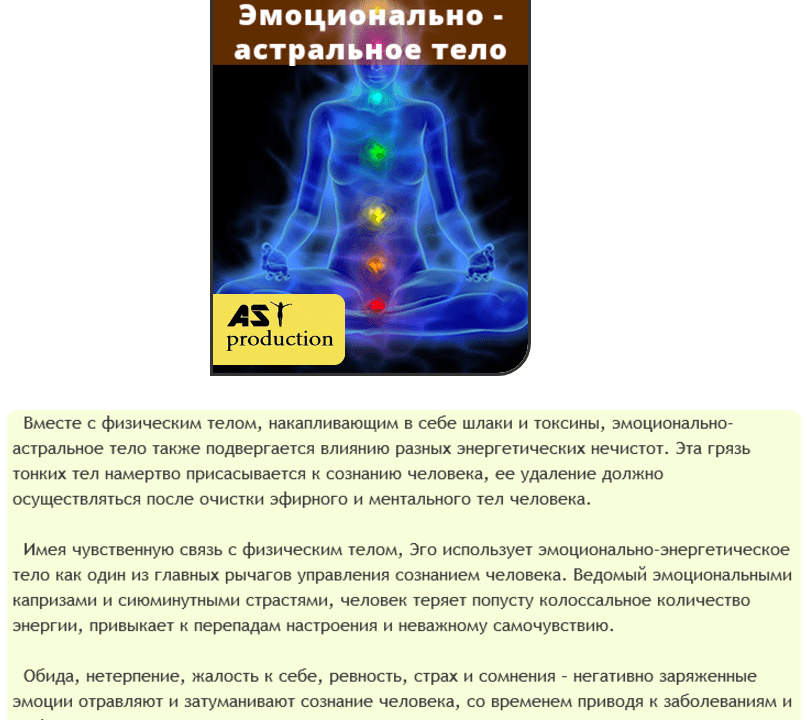Эмоционально-астральное тело - AST production (2016)