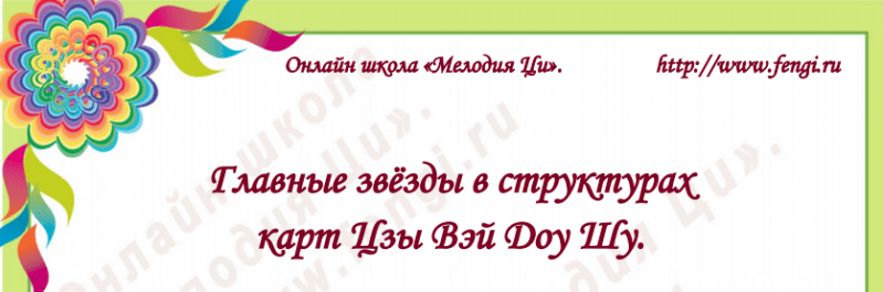 Титова - Главные звёзды в структурах карт Цзы Вэй Доу Шу (2019)